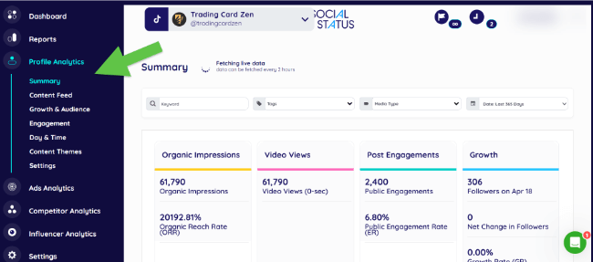 02 profile analytics summary
