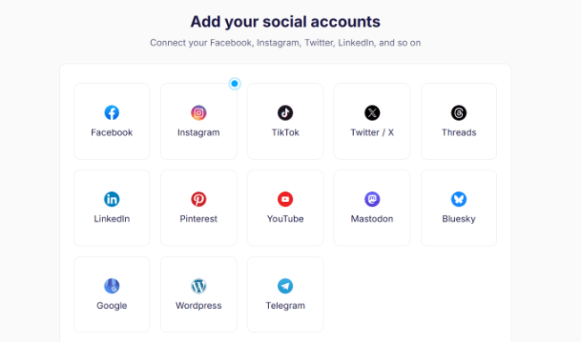 03 integration connect socials