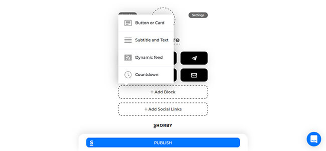 08 Add blocks to show dropdown menu