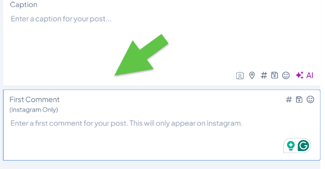 10 first comment scheduling comment icon