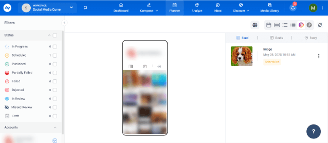 14 planner instagram grid view