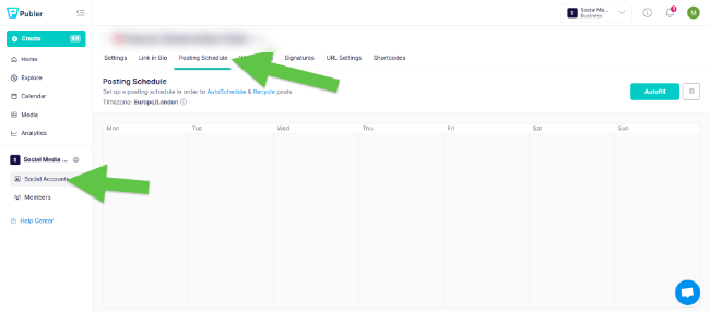 16 schedule social accounts