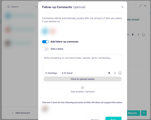 20 schedule comments icon