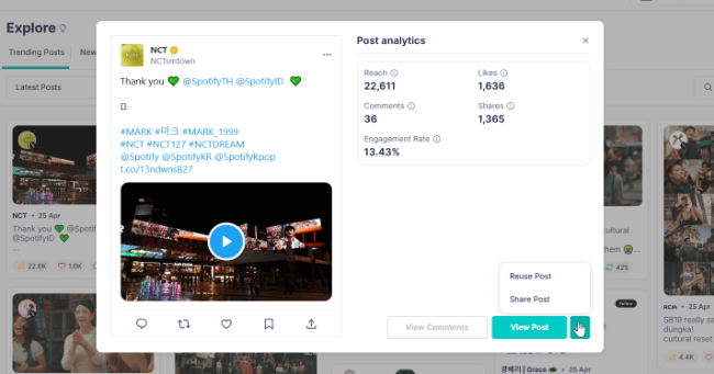 22 schedule reuse or share