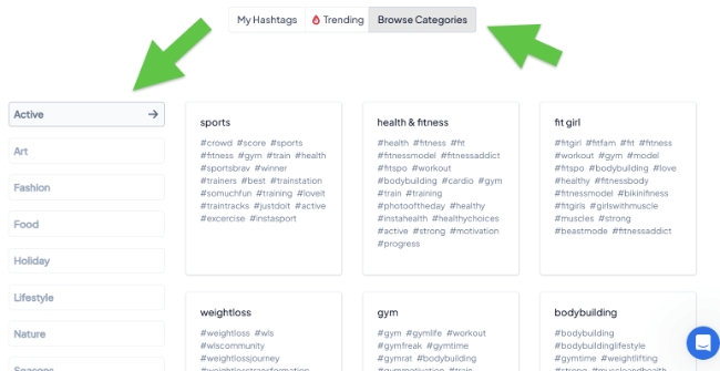23 hashtag explorer browse categories