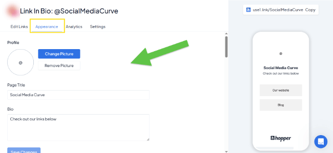 26 link in bio appearance