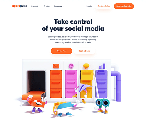AgoraPulse New Homepage