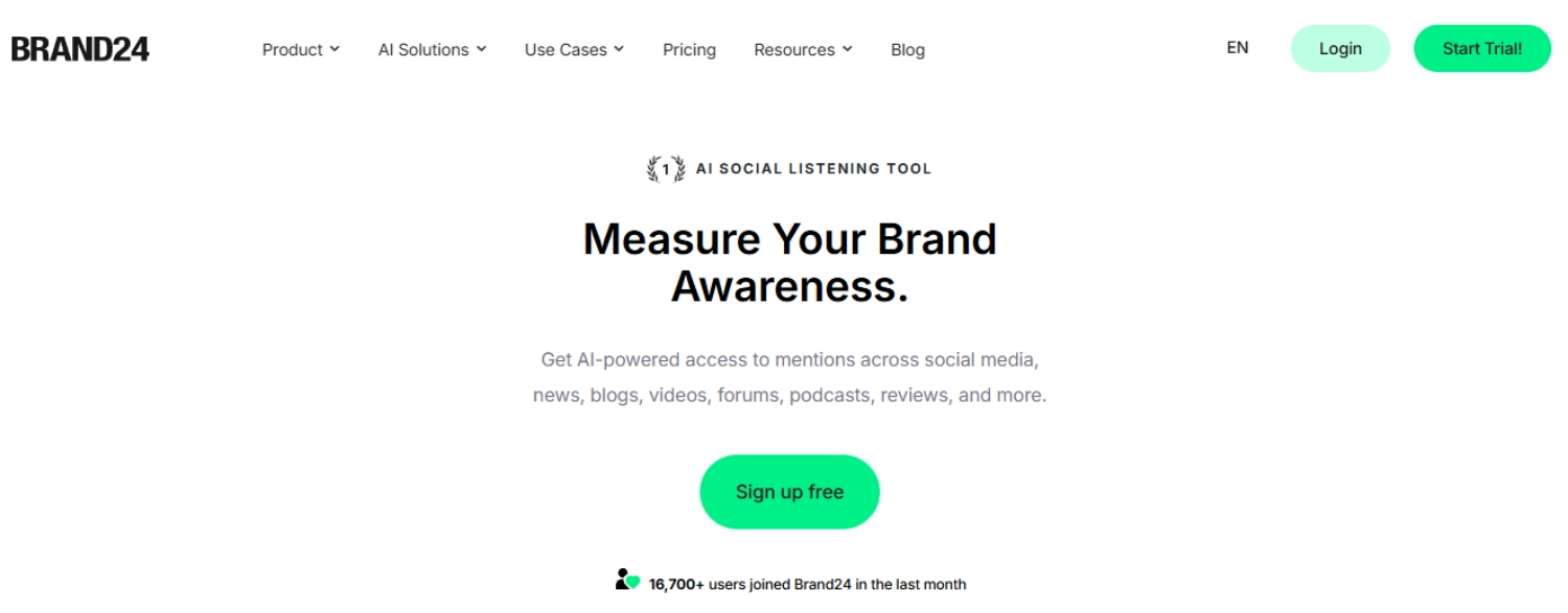 brand24 homepage
