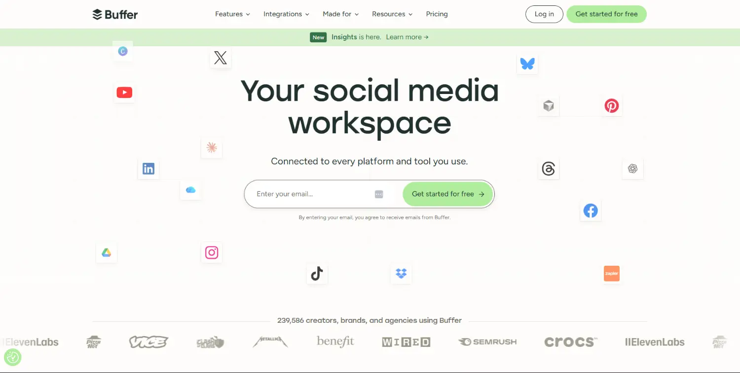 buffer homepage