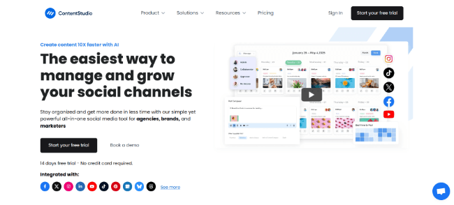 contentstudio homepage