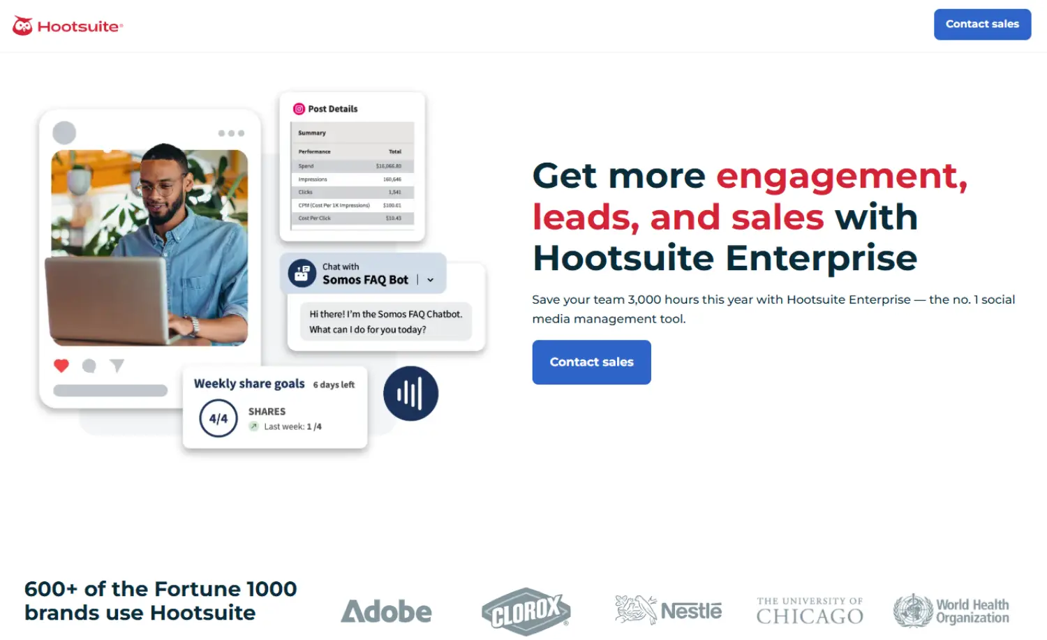 hootsuite homepage