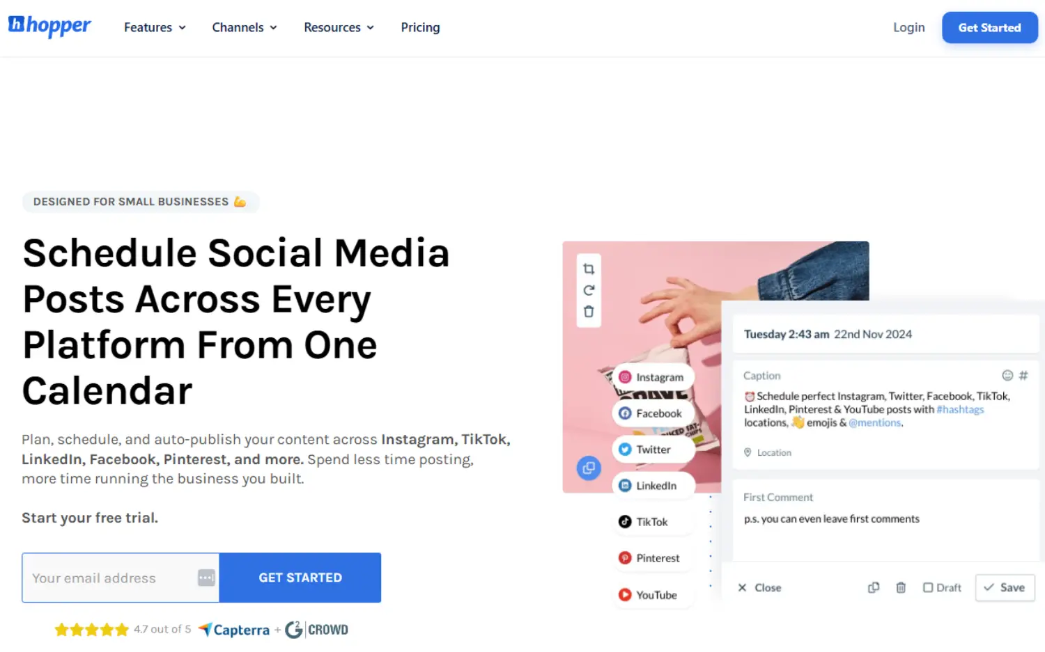 hopperhq homepage
