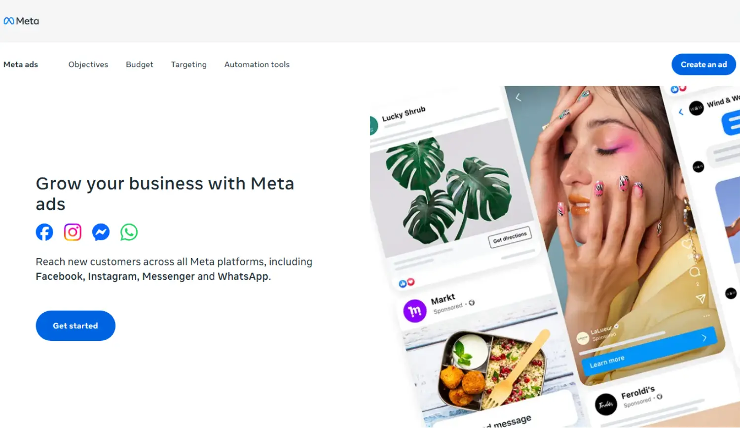 meta business homepage