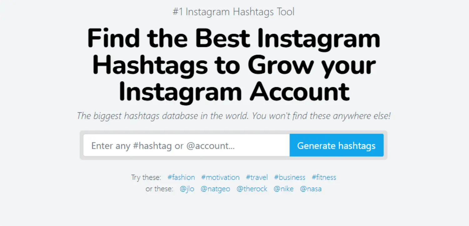 meta hashtag homepage