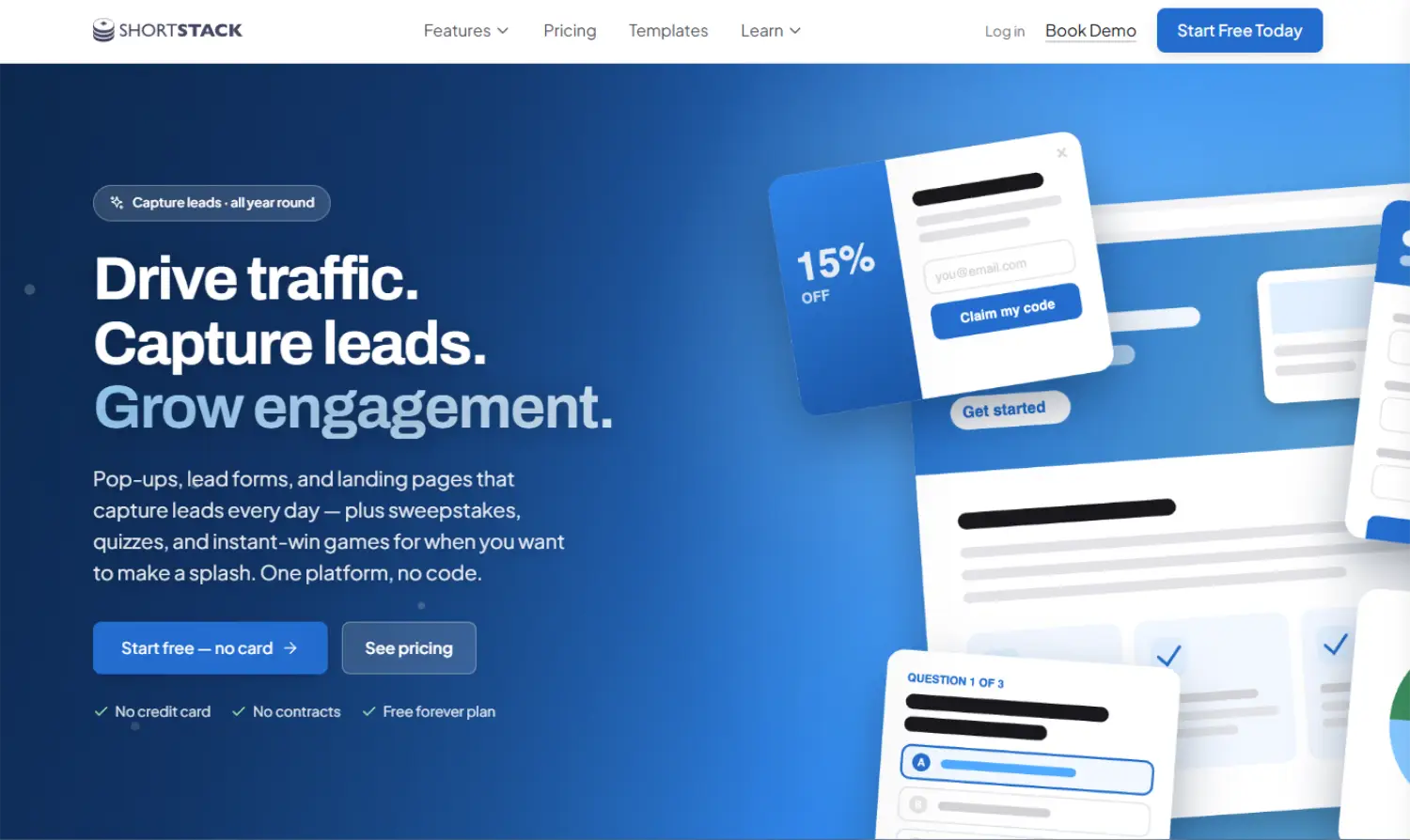shortstack homepage