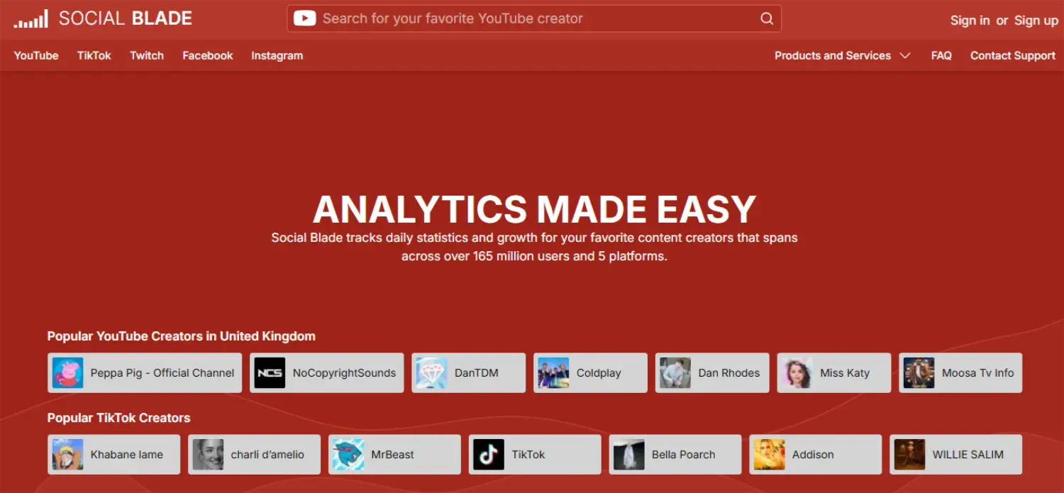 social blade