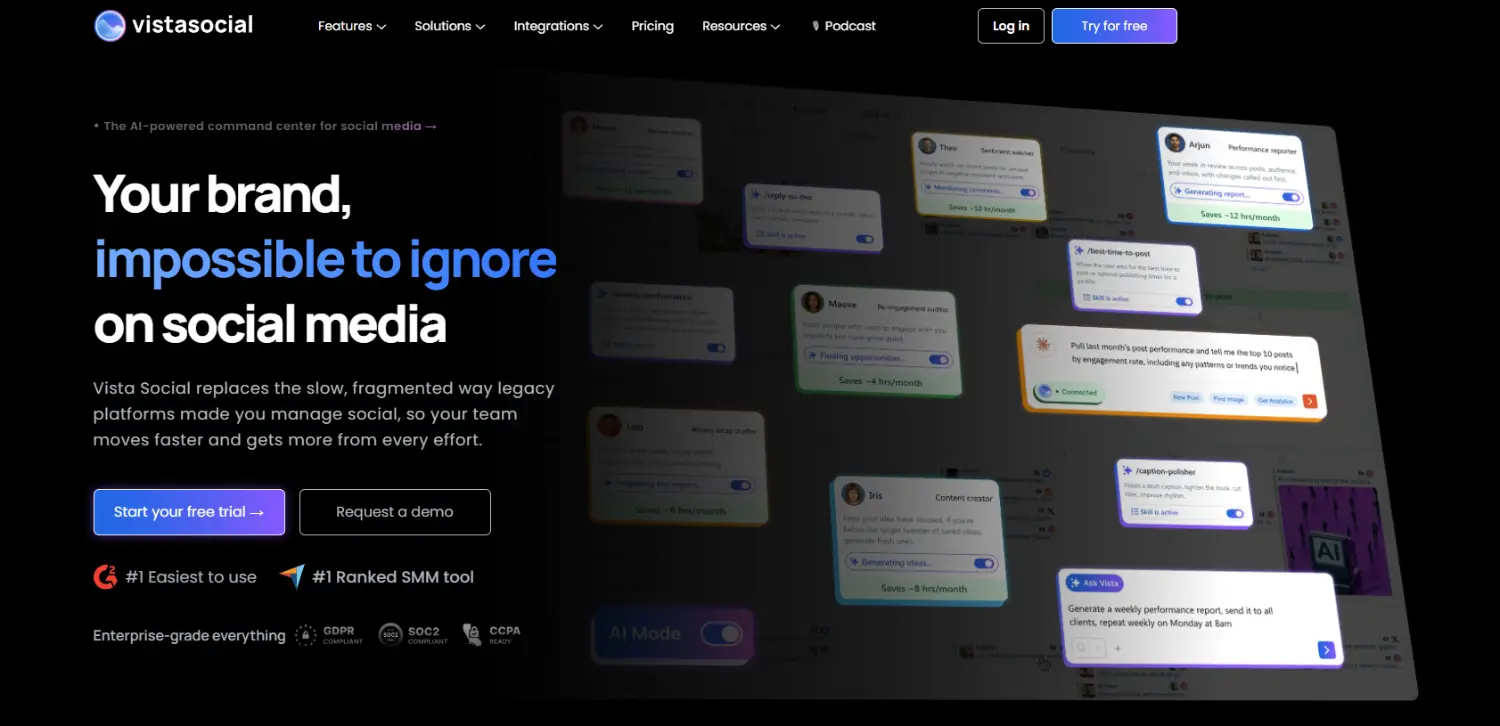 vista social homepage