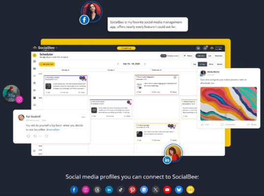 socialbee social media calendar